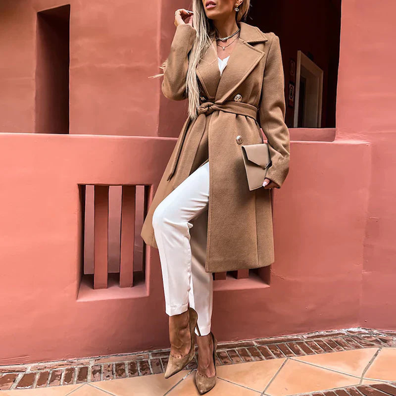Ema® | Slim and stylish chic women's wool coat