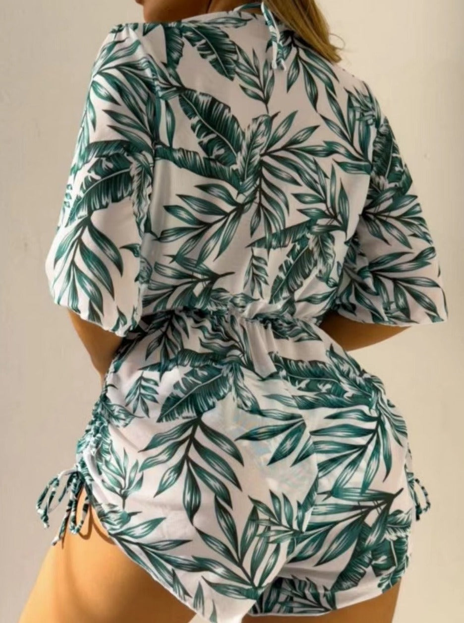 Juana® | Tropical Printed Three-Piece Sexy Bikini
