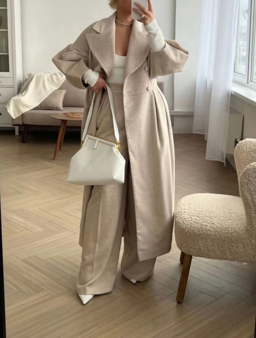 Dulce® | Coat with puff sleeves and lapels