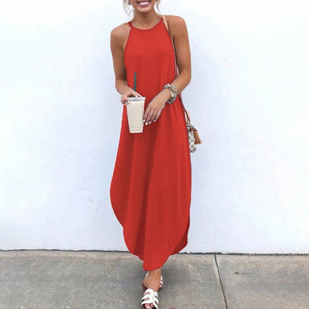 Luz® | Spaghetti Strap Dress With Side Slit