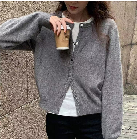 Lydia® | Casual women's cardigan with button placket Caliente