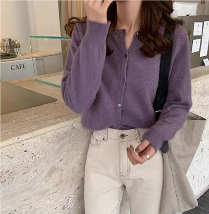 Lydia® | Casual women's cardigan with button placket Caliente