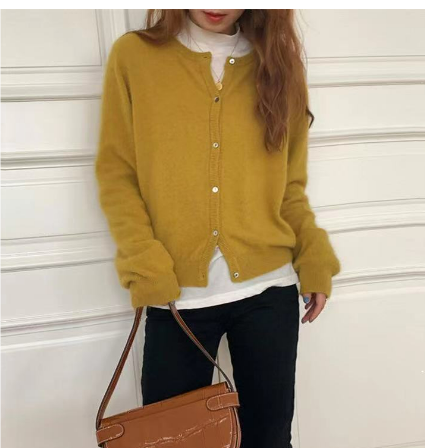 Lydia® | Casual women's cardigan with button placket Caliente