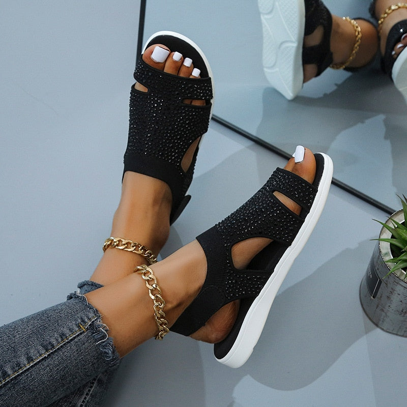 Adalina® | Sandals With Glitter