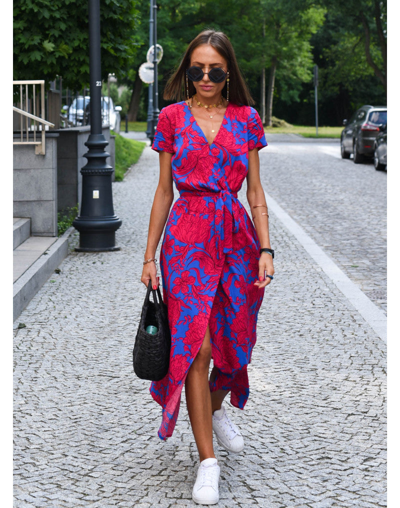 Lina® | Elegant summer dress with a V-neck