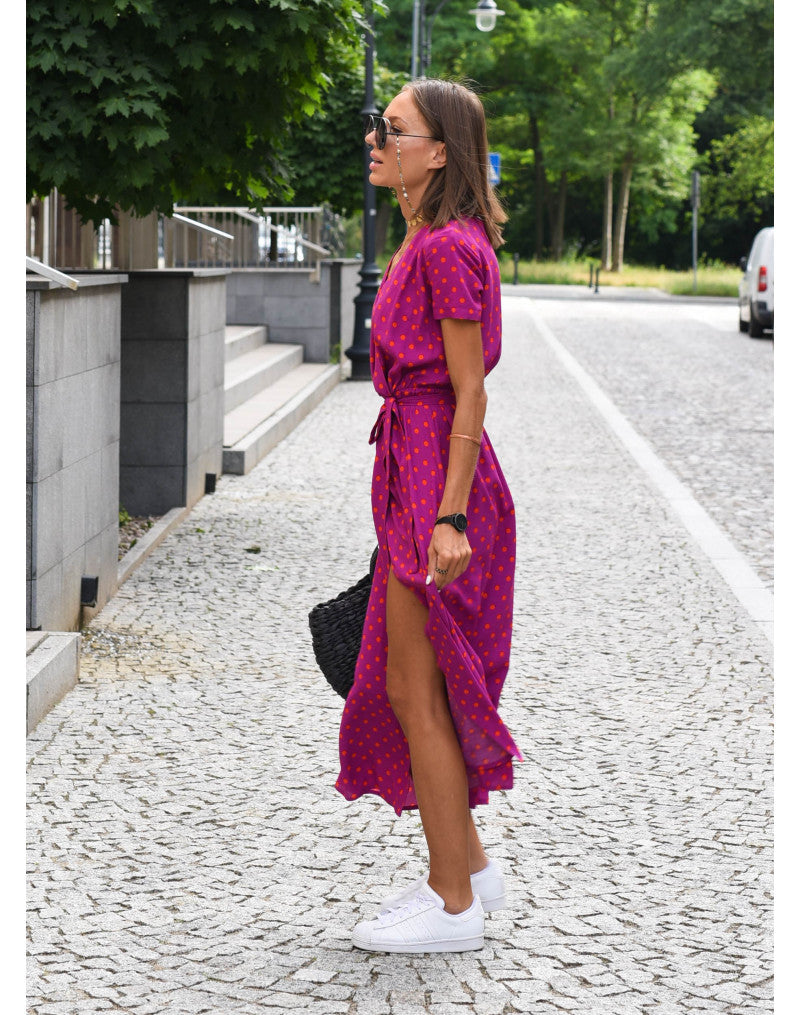 Lina® | Elegant summer dress with a V-neck