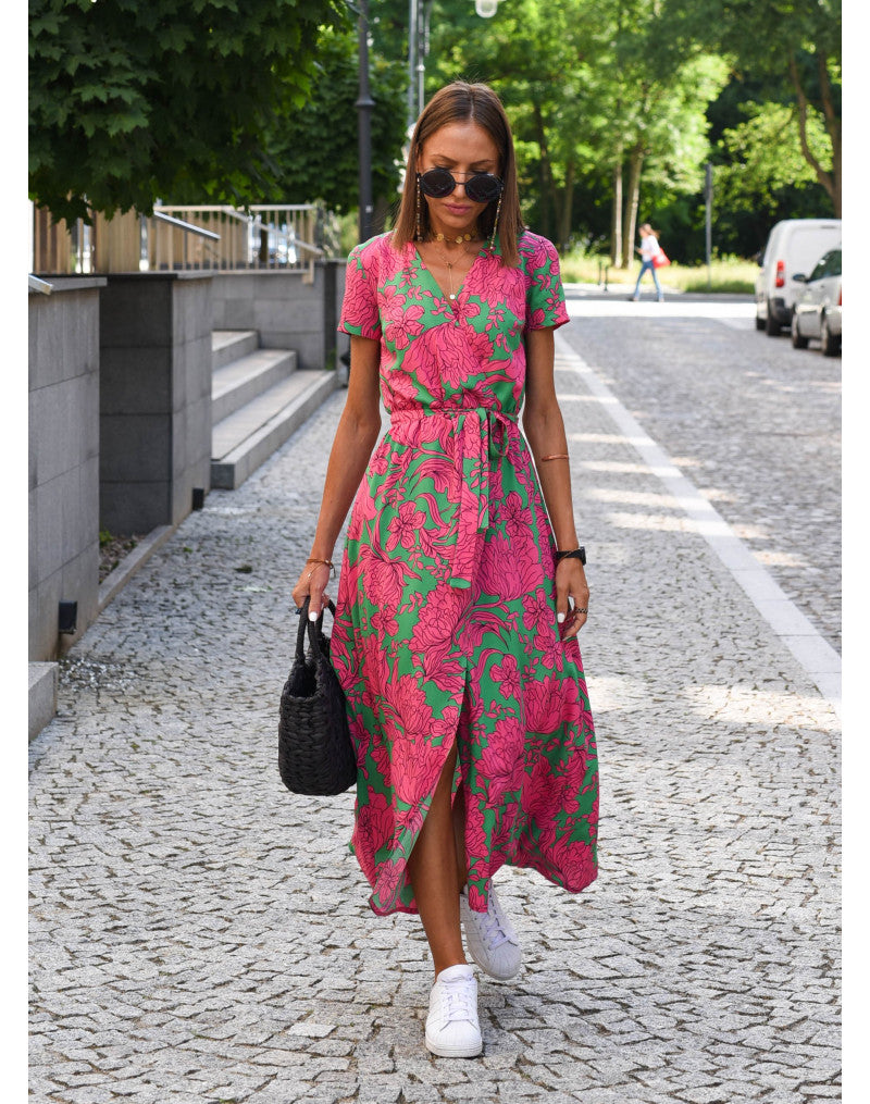 Lina® | Elegant summer dress with a V-neck
