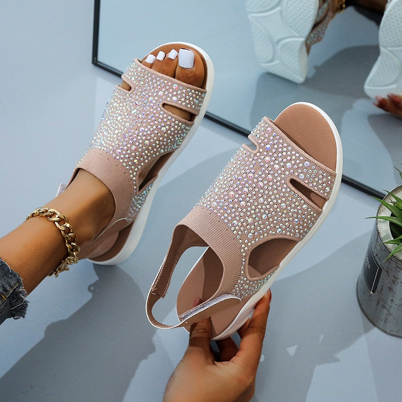 Adalina® | Sandals With Glitter