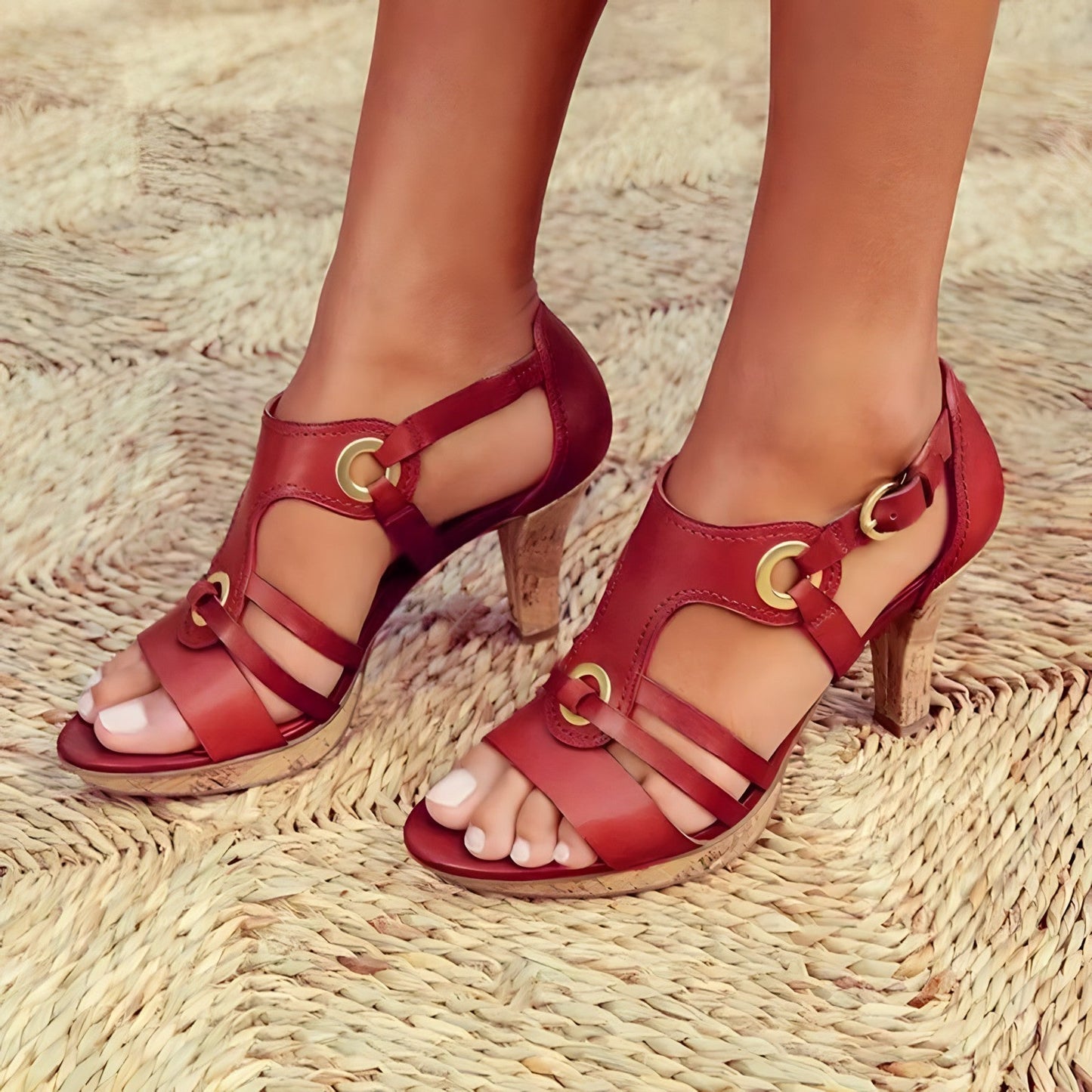 Jacqueline® | Trendy Open Toe Sandals