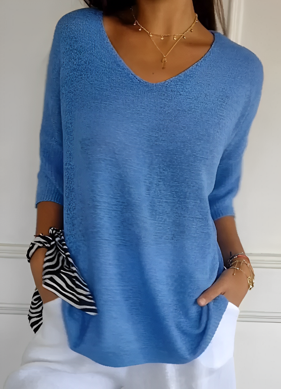 Abigail® | Casual V-neck soft top