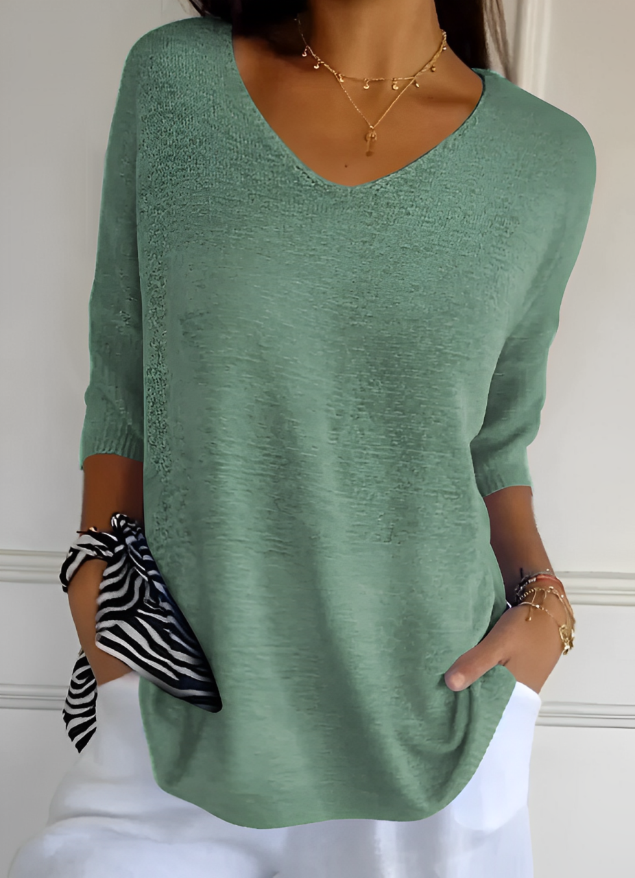 Abigail® | Casual V-neck soft top