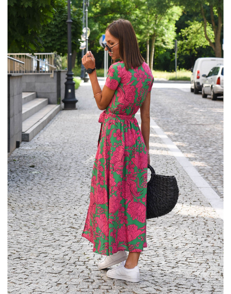 Lina® | Elegant summer dress with a V-neck