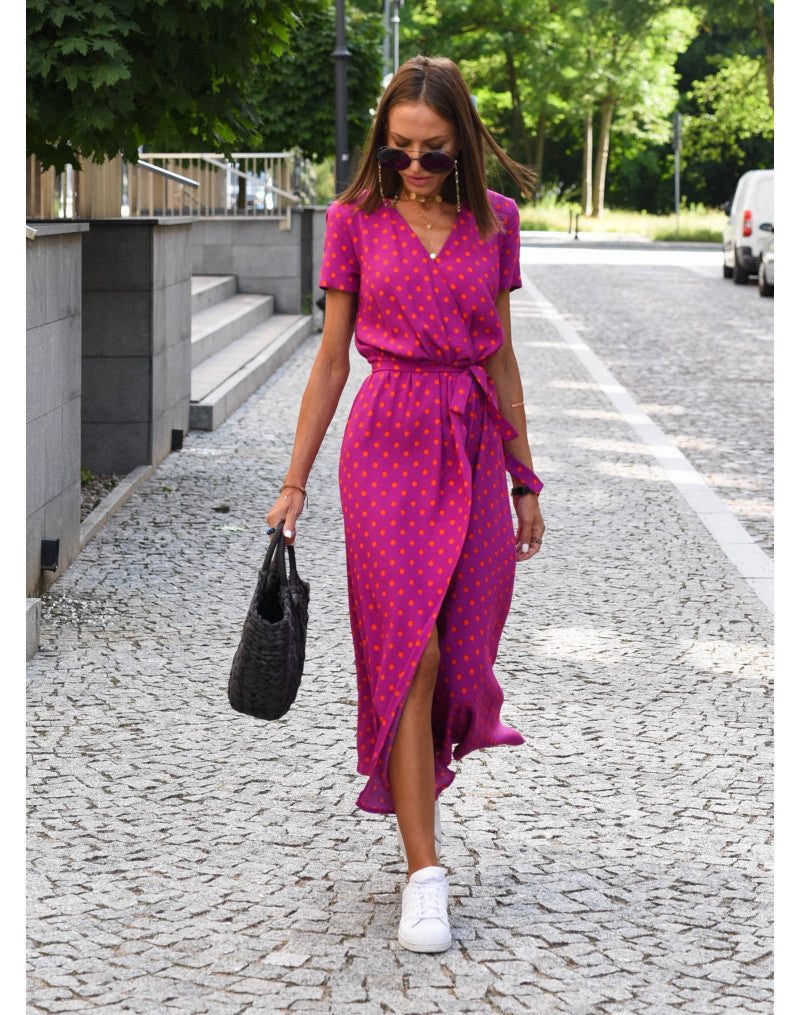 Lina® | Elegant summer dress with a V-neck