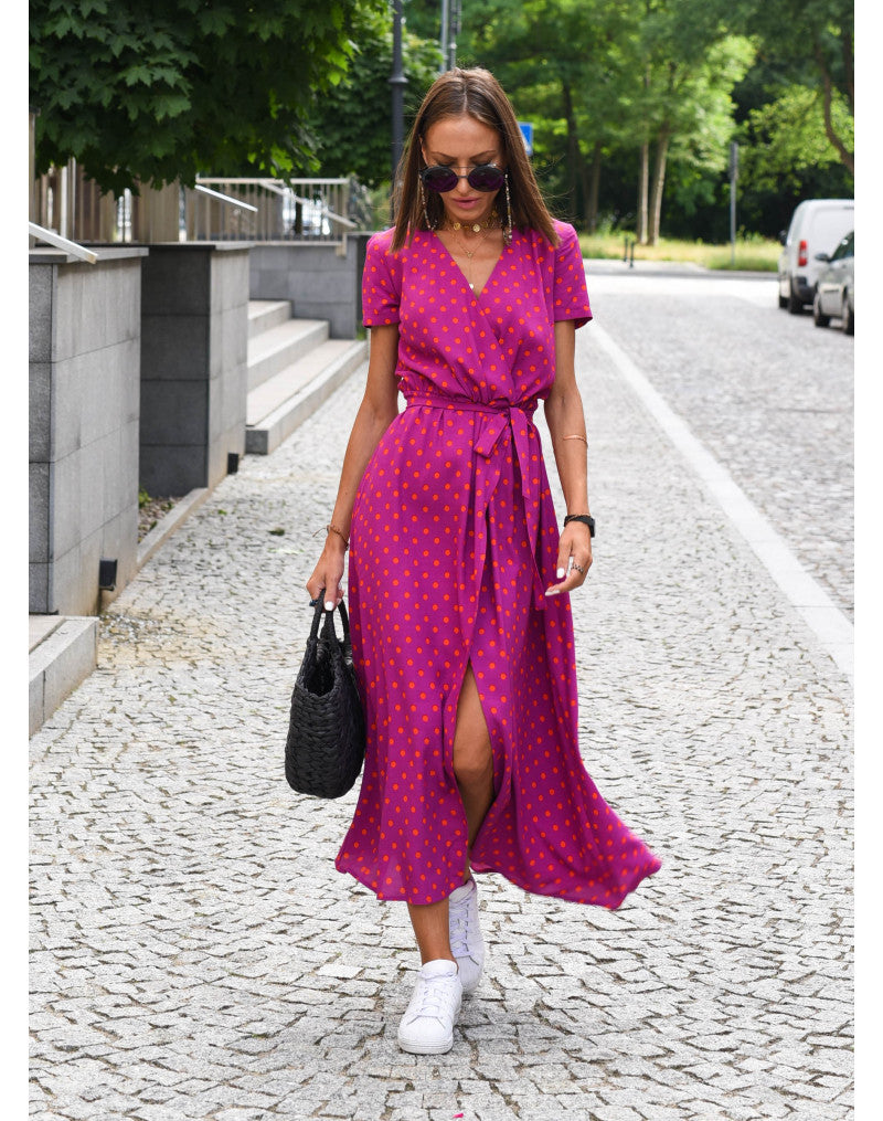 Lina® | Elegant summer dress with a V-neck