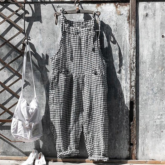 Addison® | Loose Striped Jumpsuit With Vintage Look