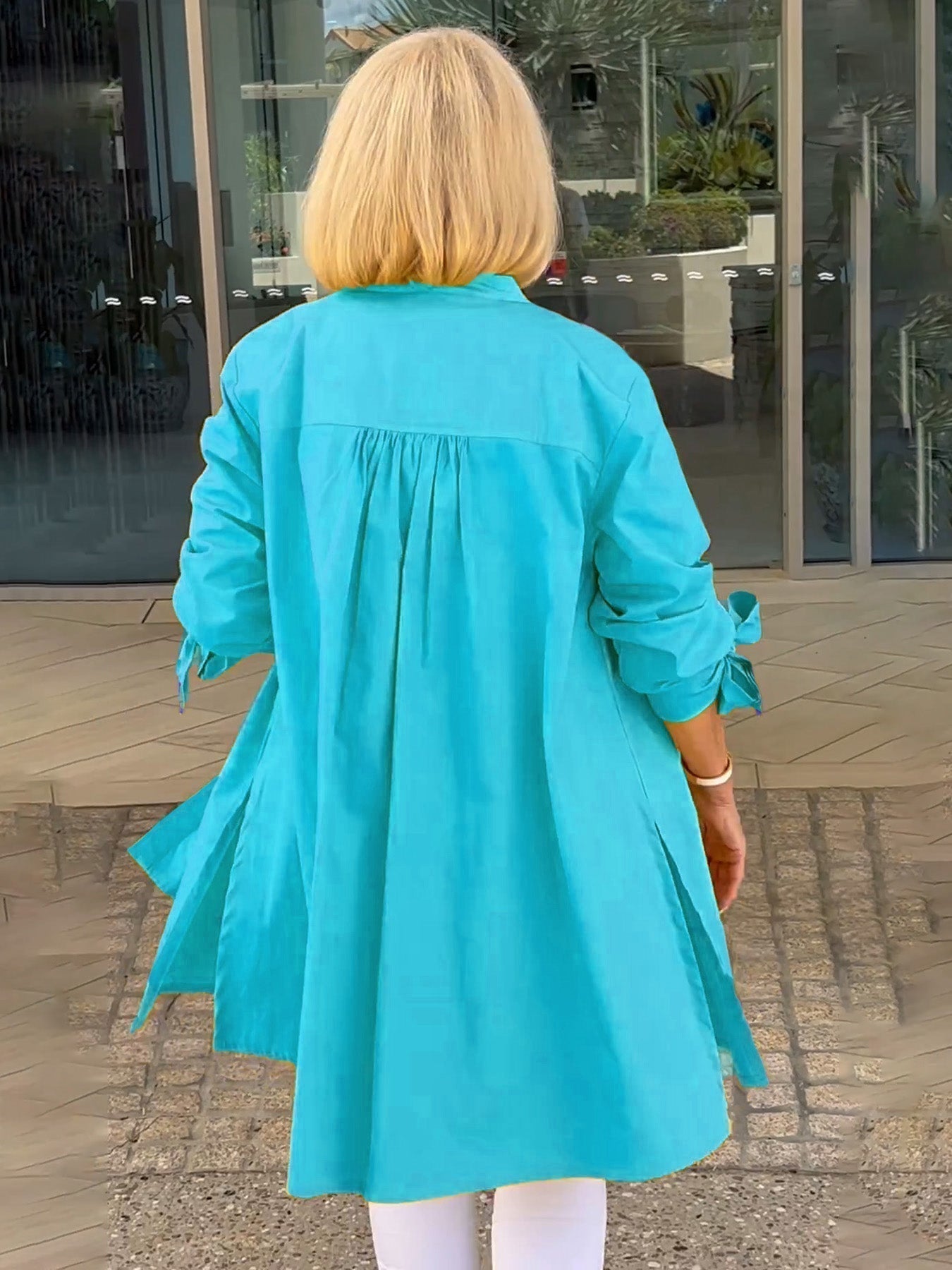 Imelda® | Long, simple cotton shirt