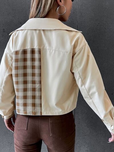 Abigail® | Color block check jacket