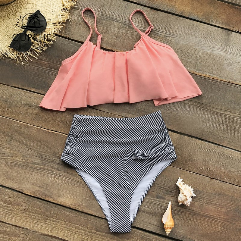 Laura® | Colorful Bikini With Ruffles