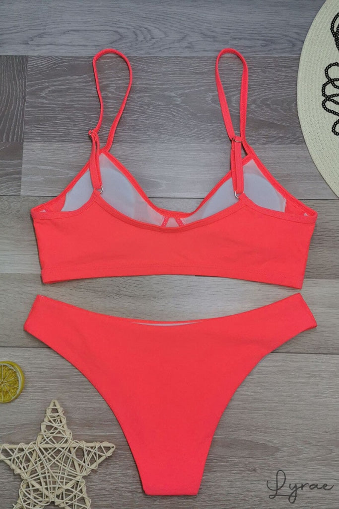 Ema® | Push-up bikini with top and delta wing thong