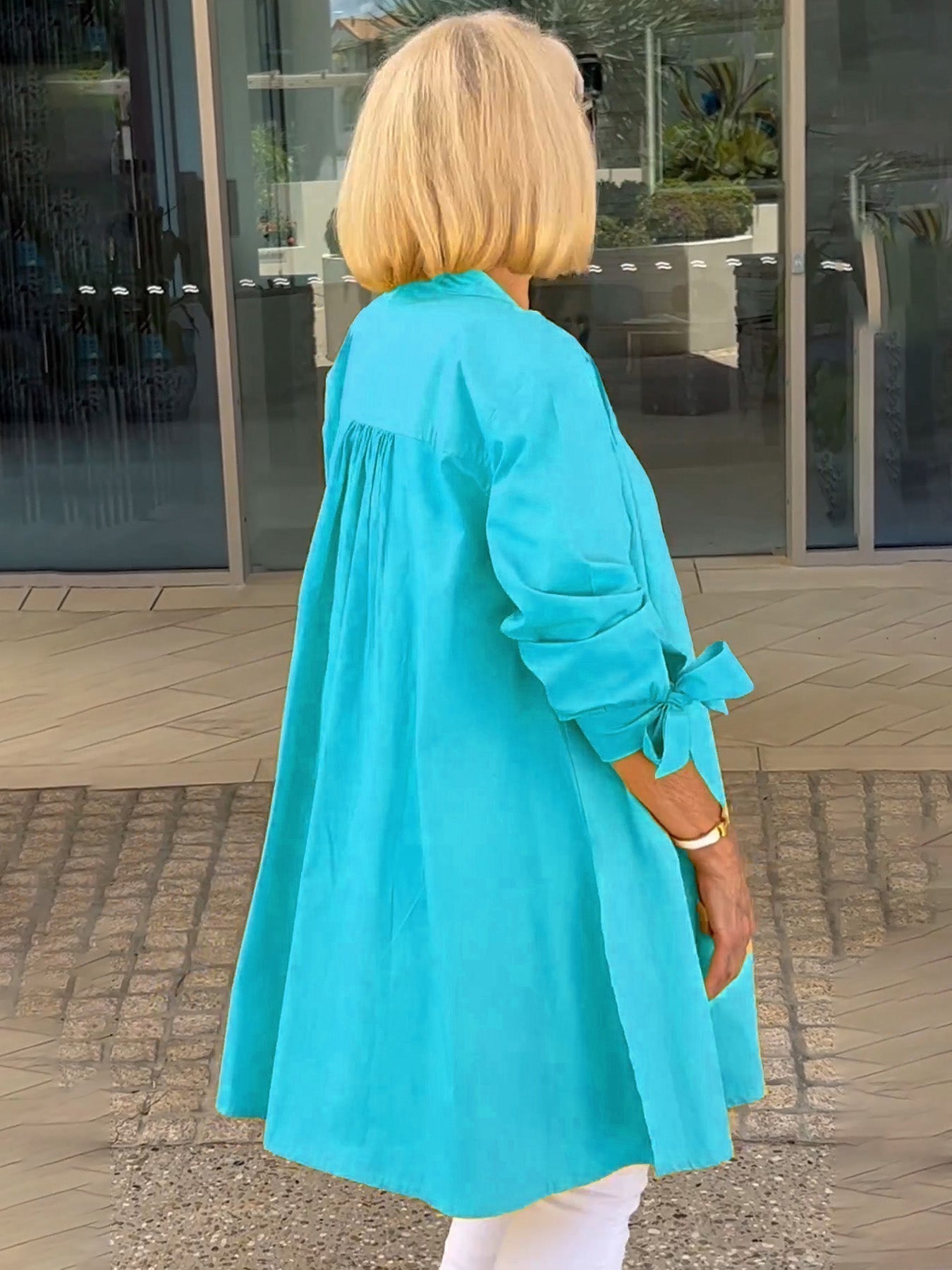 Imelda® | Long, simple cotton shirt