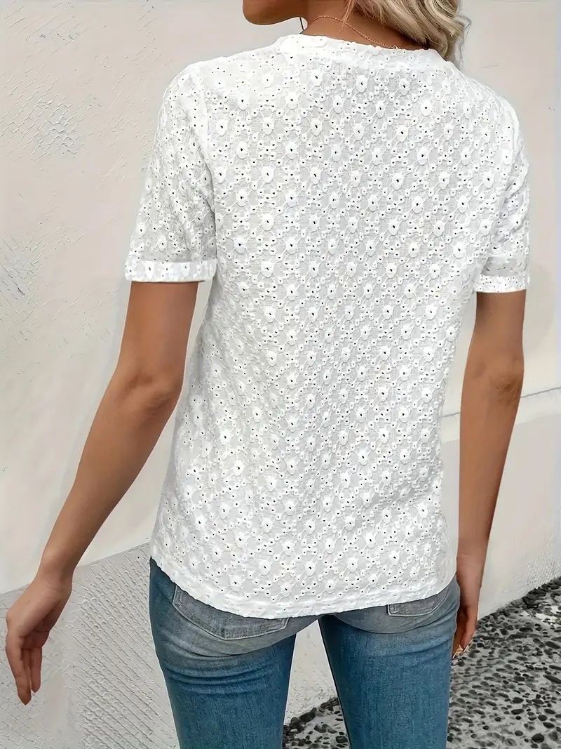 Adelina® | Casual T-Shirt With Short Sleeves For Spring And Summer For Women