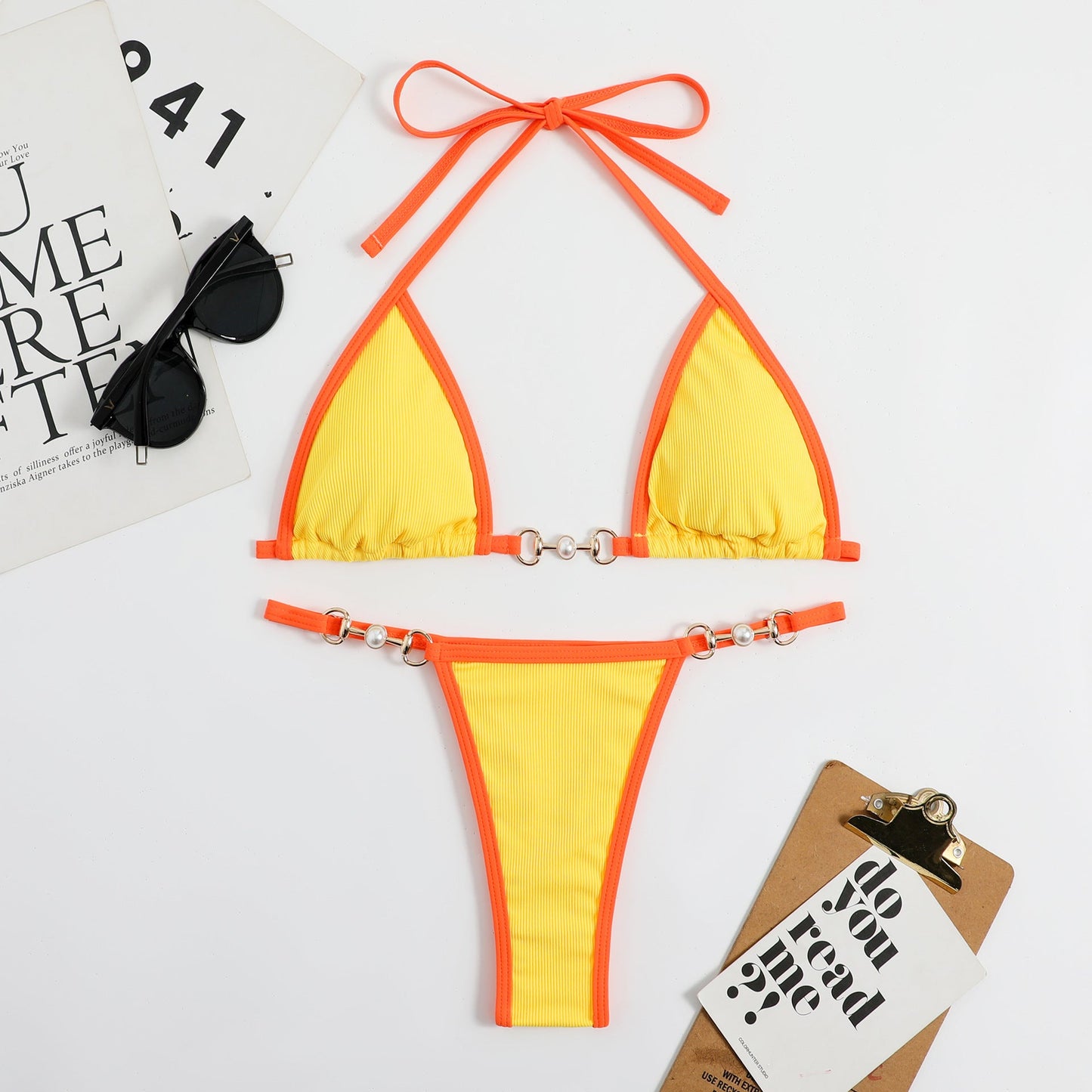 Brigid® | Brazilian bikini bottom and triangle top