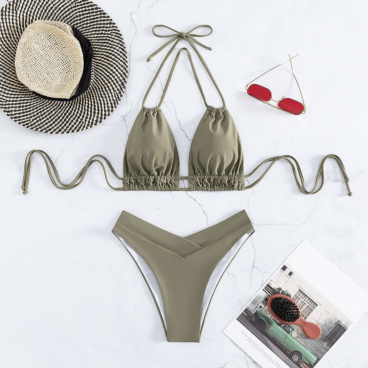 Talia® | Halterneck bikini with bow