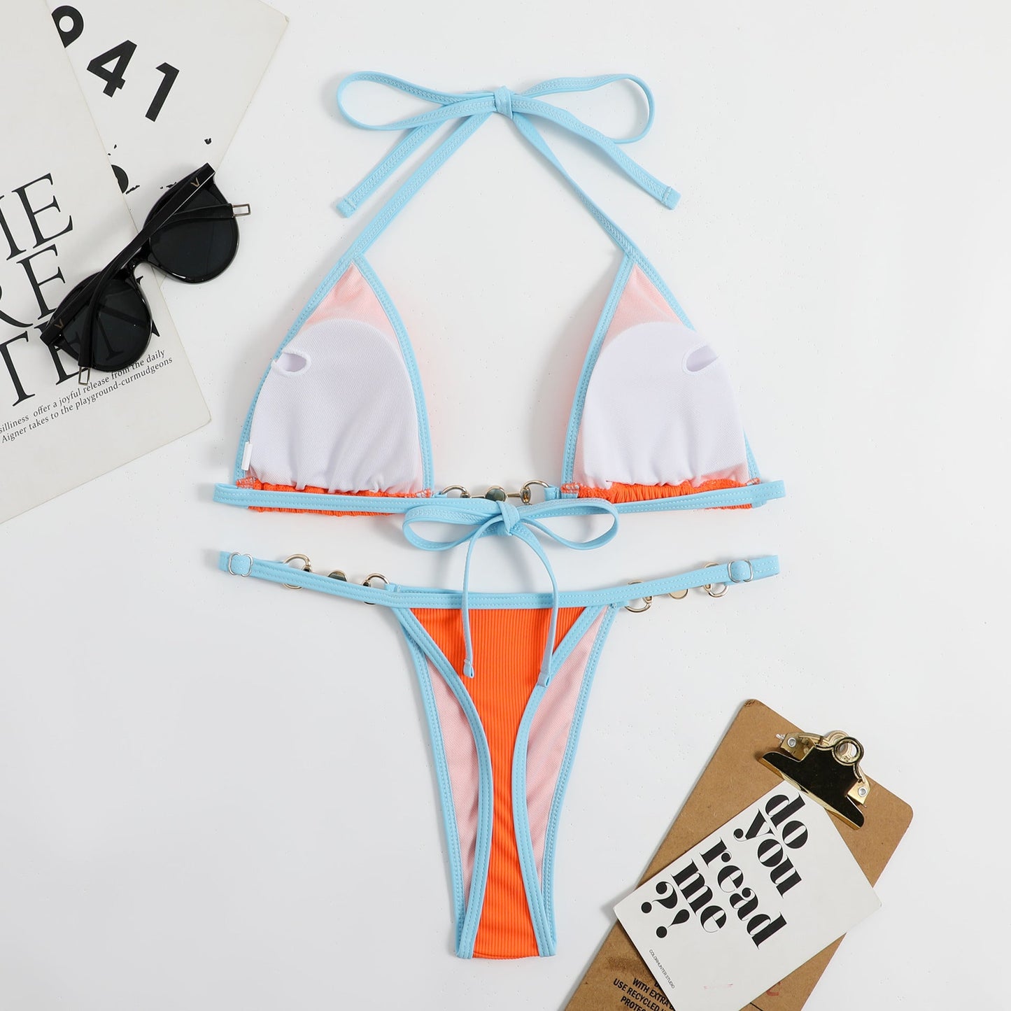 Brigid® | Brazilian bikini bottom and triangle top