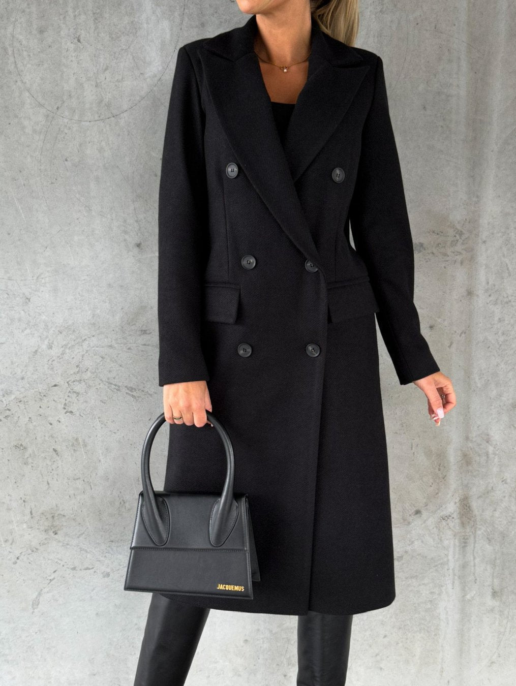Jacqueline® | Stylish double buttoned long coat