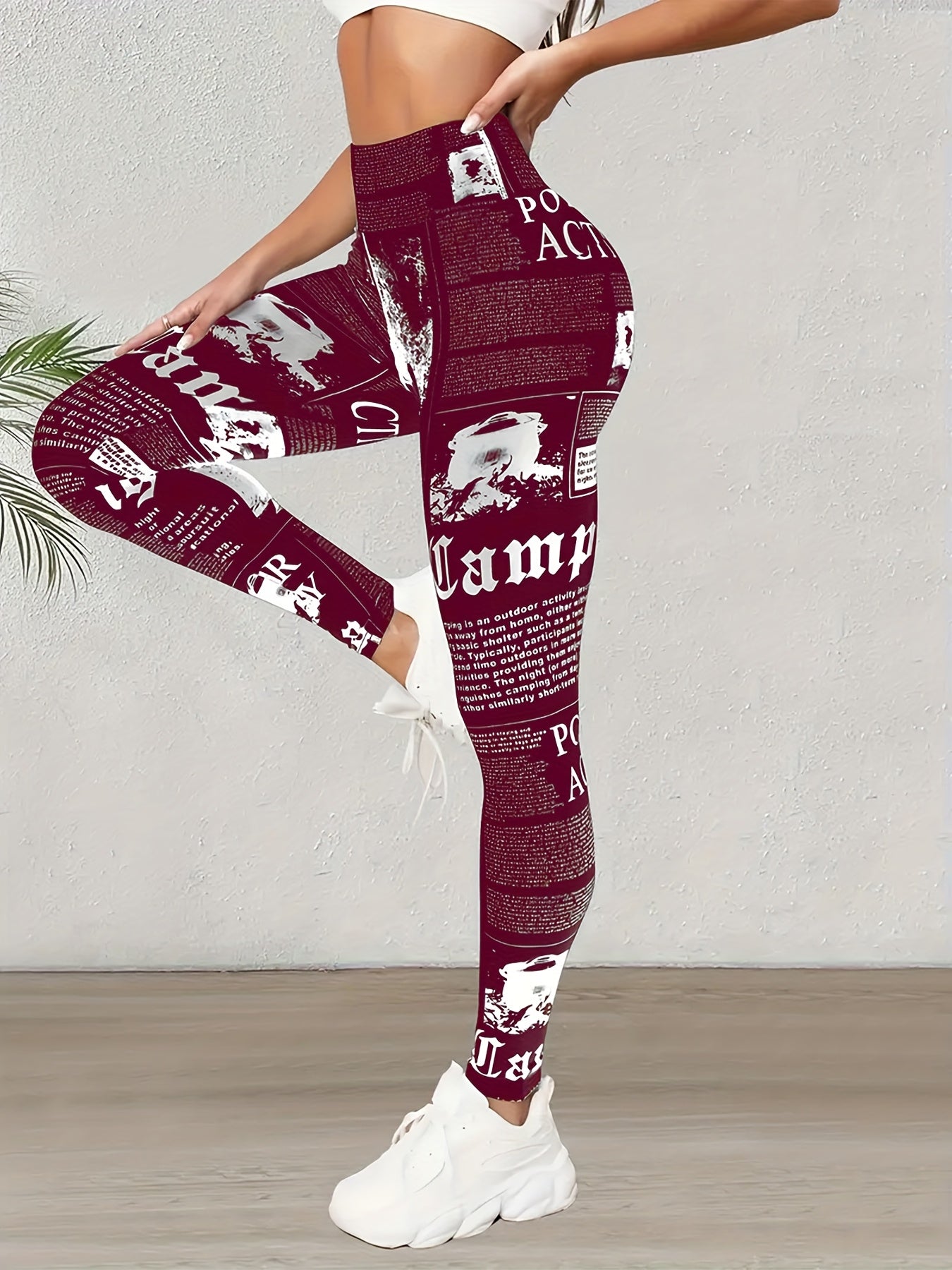 Adara® | Paper print leggings