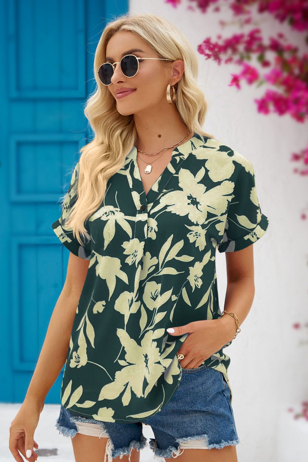 Luz® | Shirt women's flower
