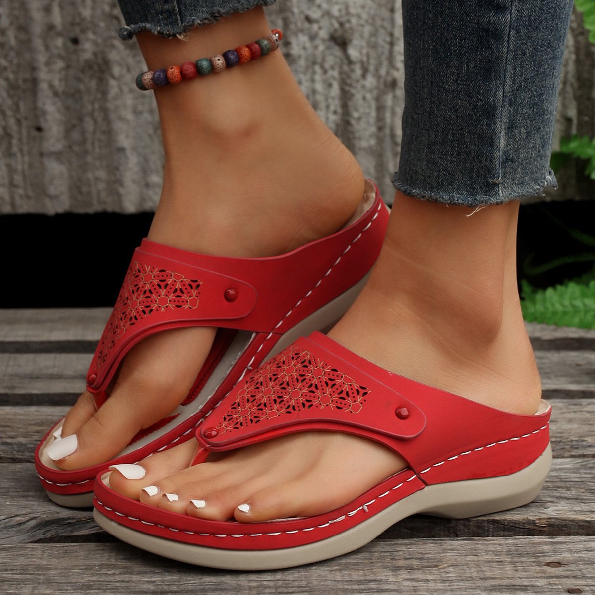 Gladys® | Orthopedic Leather Hiking Sandals