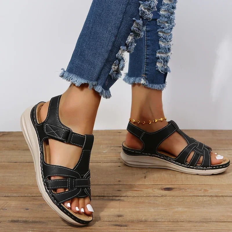 Helena® | Fashionable Leather Sandals For Women