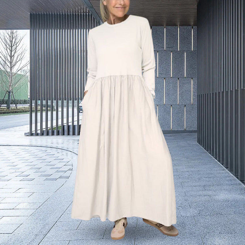 Mabel® | Knitted midi dress with long sleeves