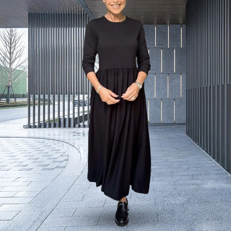 Mabel® | Knitted midi dress with long sleeves