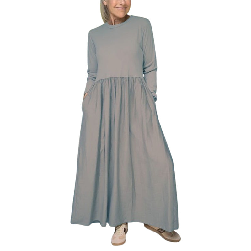 Mabel® | Knitted midi dress with long sleeves