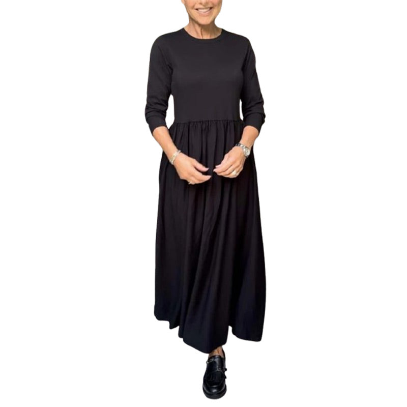 Mabel® | Knitted midi dress with long sleeves