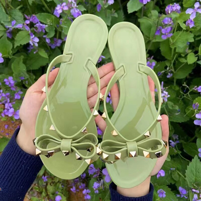 Nikki® | Studded Bow-Knot Flip-Flops Sandals