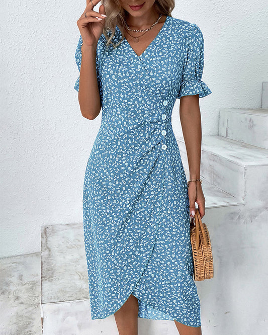 Lydia® | Fine Dress With Buttons