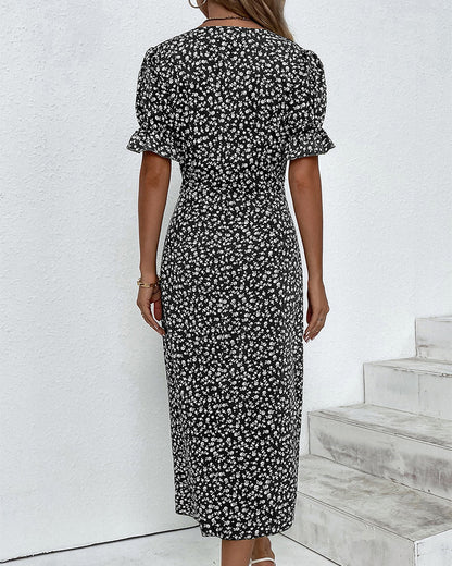 Lydia® | Fine Dress With Buttons
