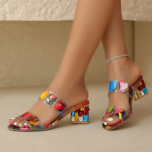 Sally® | Colorful orthopedic sandals with heels