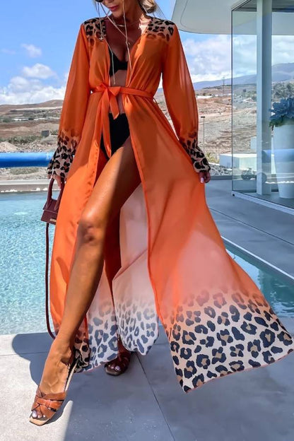 Adela® | Printed beach coverup with ties