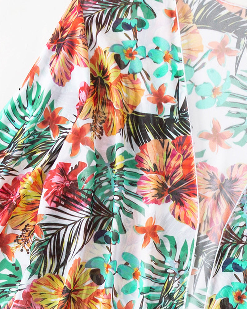 Daphne® | Three-piece floral bikini set