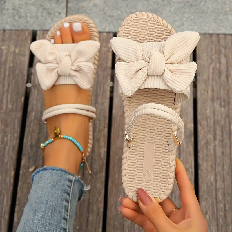 Teresa® | Stylish Flat Sandals With A Bow