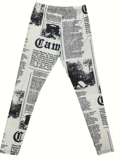 Adara® | Paper print leggings