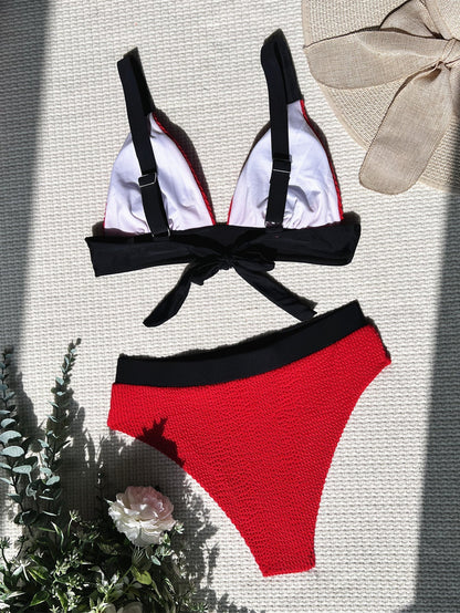 Zara® | Structured high waist triangle bikini