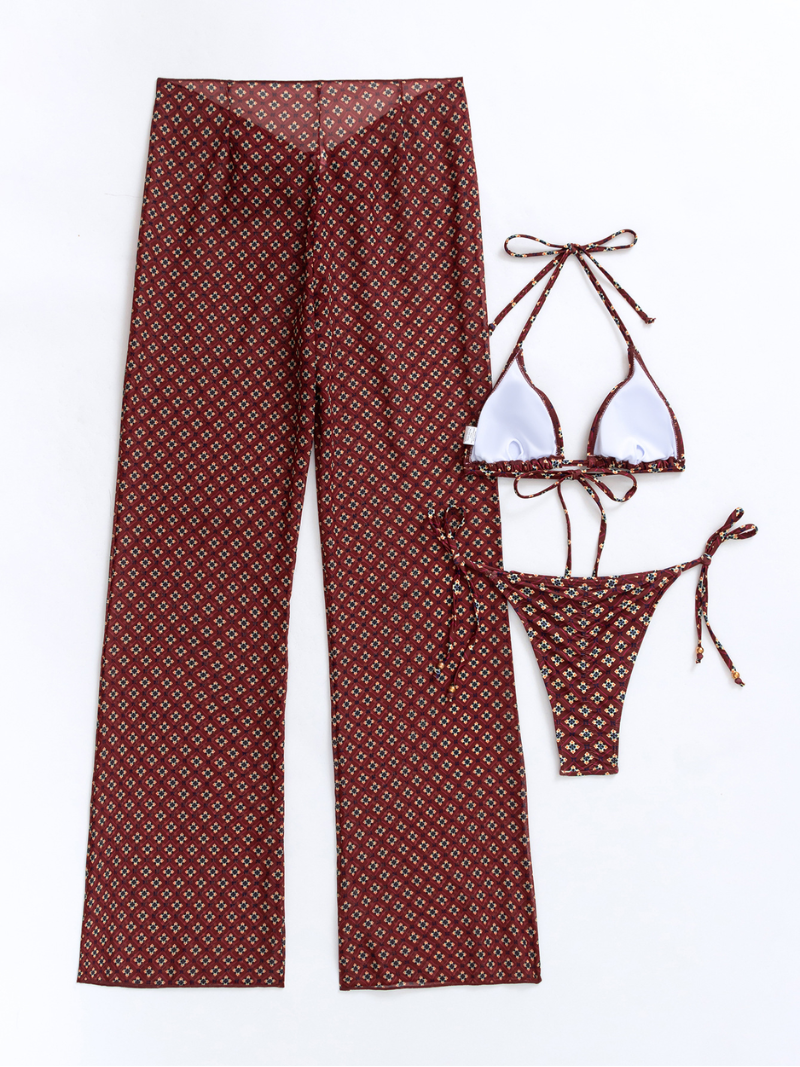 Laura® | Three piece beach bikini set