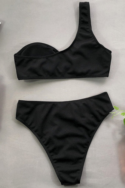 Concepcion® | High waist one shoulder cup bikini