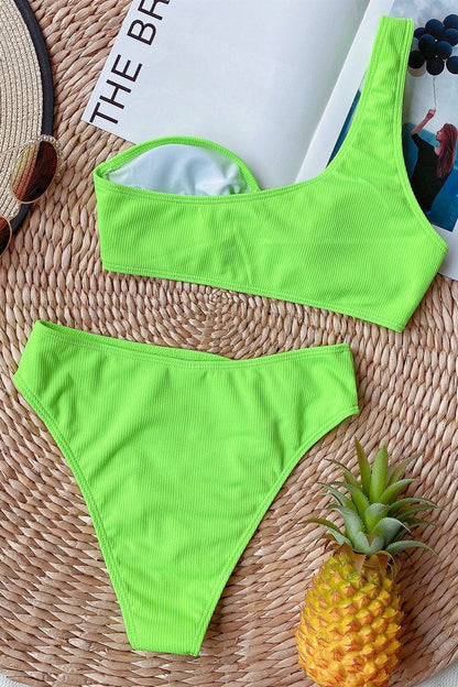 Concepcion® | High waist one shoulder cup bikini