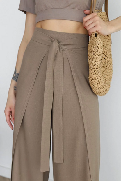 Leila® | Wide-cut linen trousers